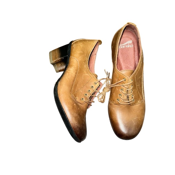 Women’s Dansko Pennie Leather Weatherproof Heels Bootie Size 40 9.5 - Picture 2 of 3